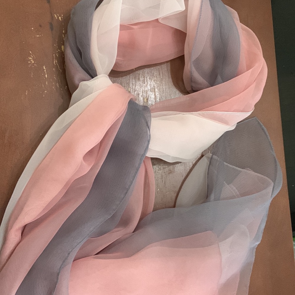 La via della seta scarf made in como Italy 100%chiffon